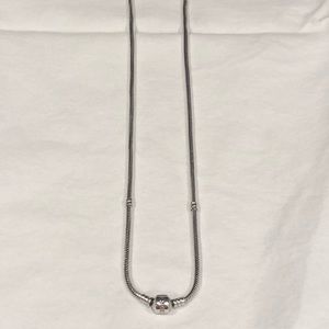 Pandora Sterling Silver Charm Necklace